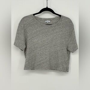 SPLENDID 100% Cotton Heather Gray Short Sleeve Top Women’s Small
